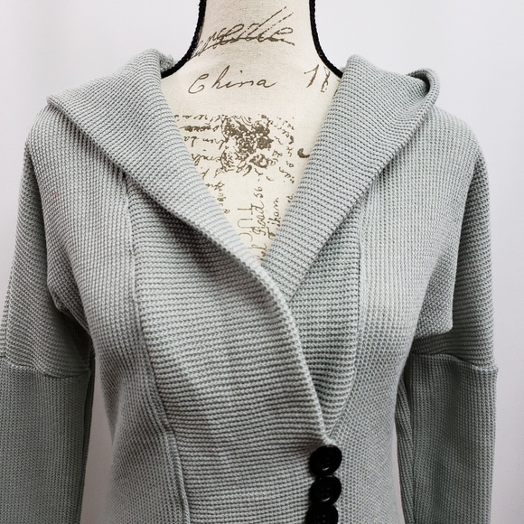 Allegra K V-Neck Waffle Knit Fleece Lined Top Sm - Picture 3 of 8